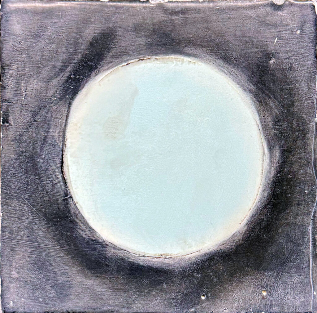 Blue Moon Encaustic Art Friday Harbor