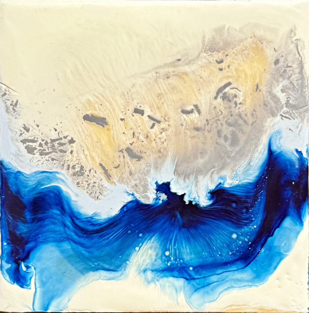 Flow II Encaustic Art Friday Harbor