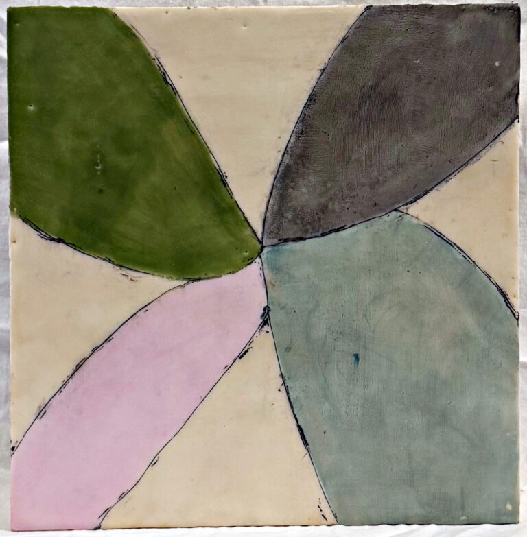 Flower Power II Encaustic Art Friday Harbor