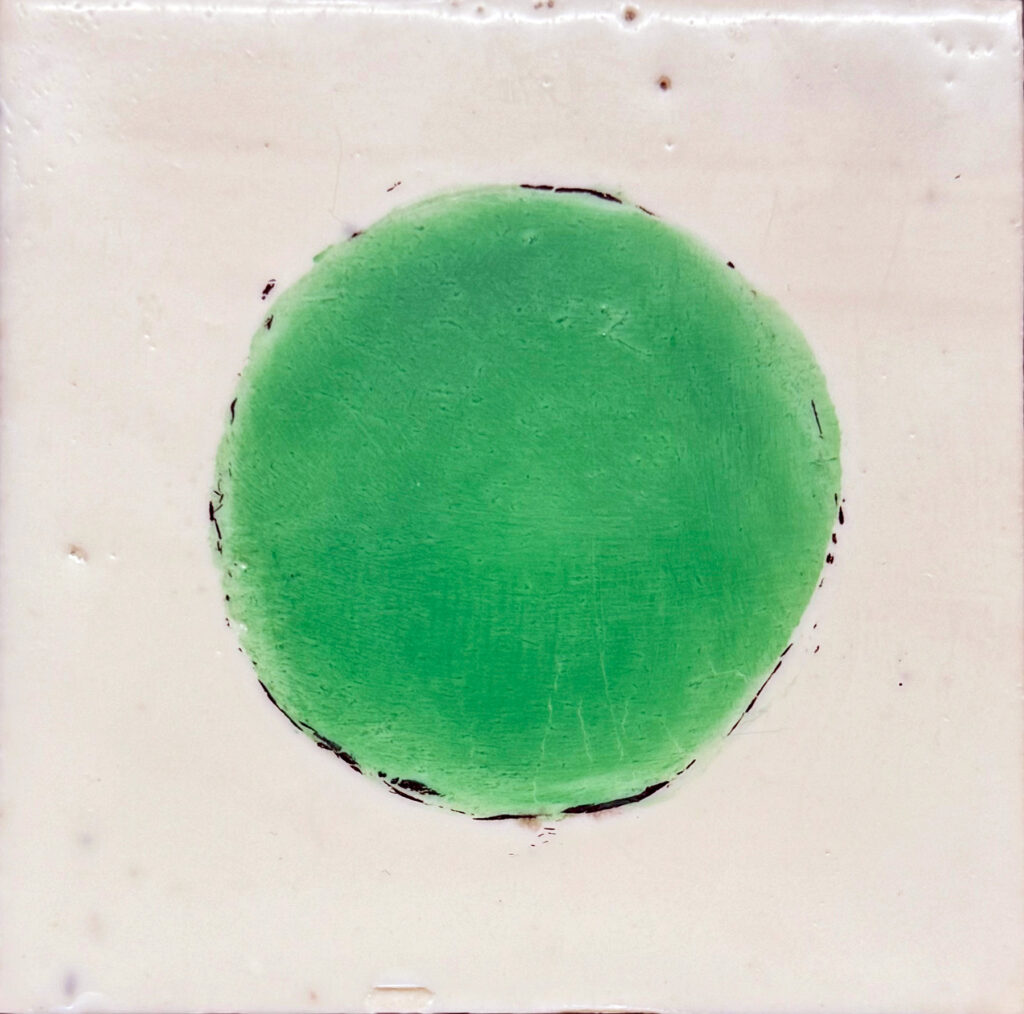 Green Light Encaustic Art Friday Harbor