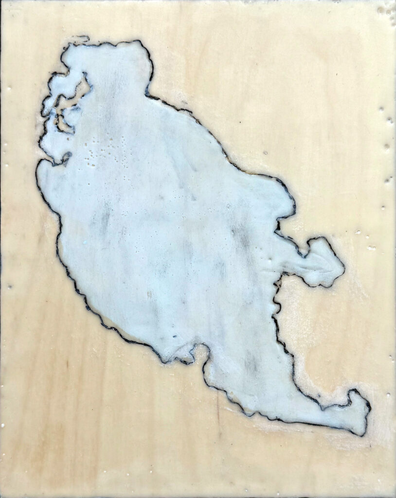 Island Life I Encaustic Art Friday Harbor