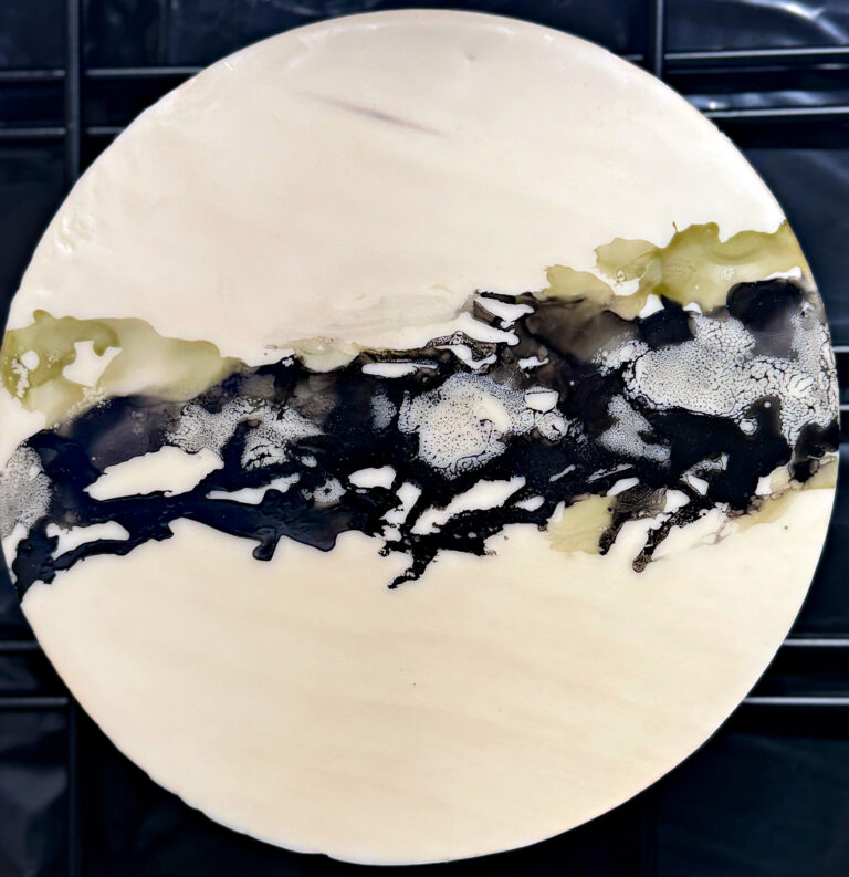 Kelp Bed II Encaustic Art Friday Harbor