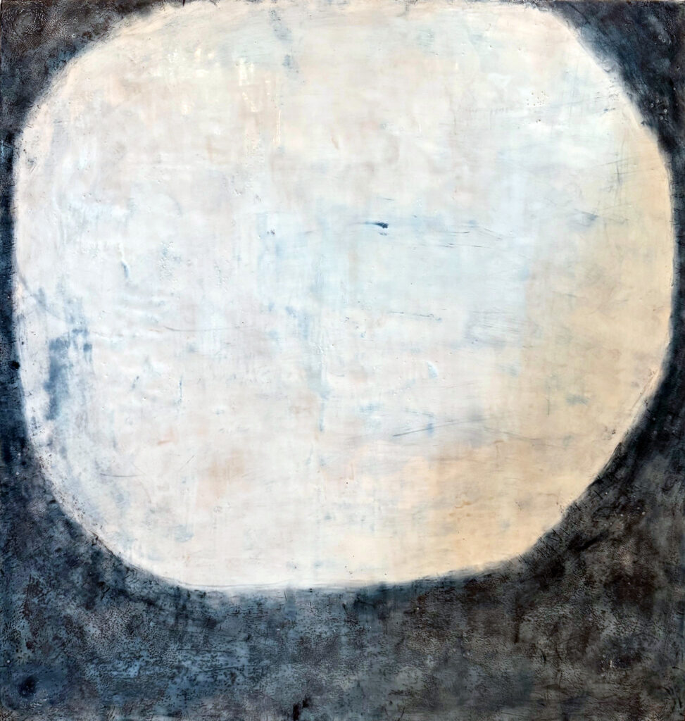 Porthole Blues Encaustic Art Friday Harbor