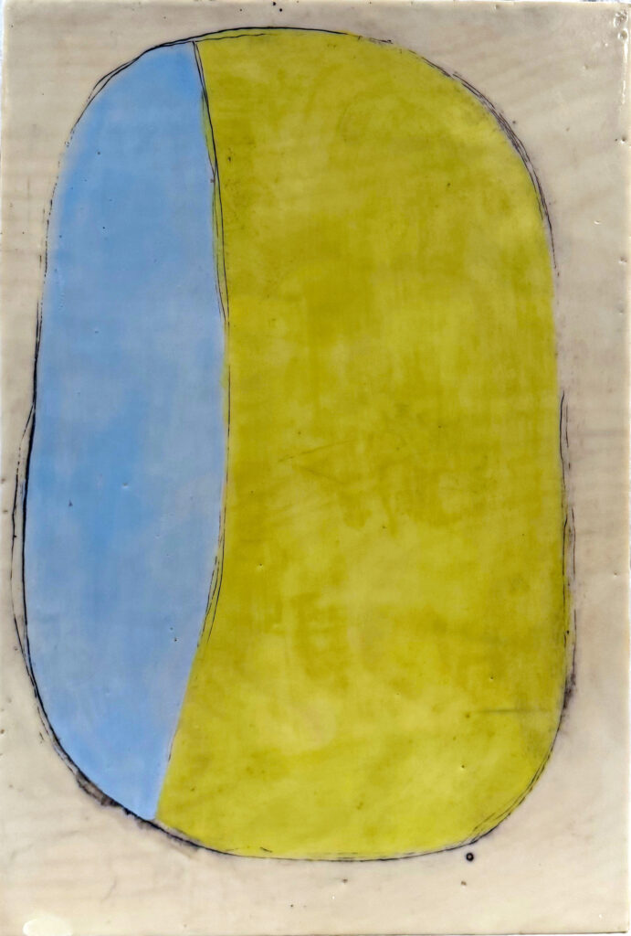 Side Eye II Encaustic Art Friday Harbor