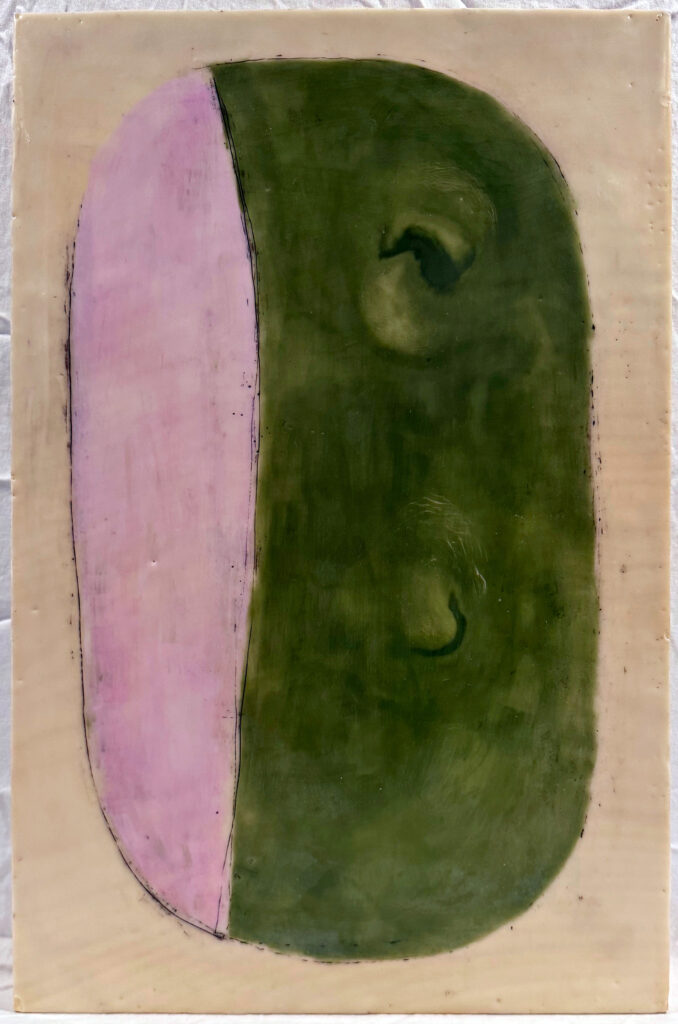 Side Eye III Encaustic Art Friday Harbor