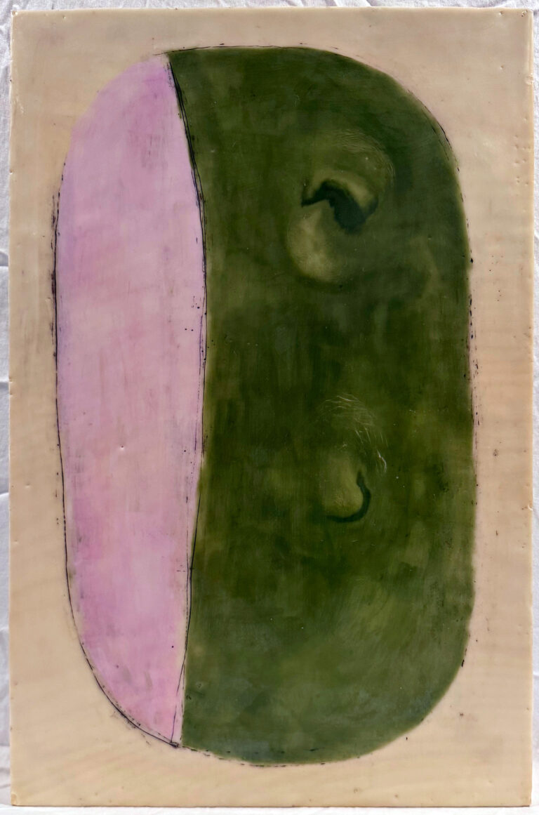 Side Eye III Encaustic Art Friday Harbor