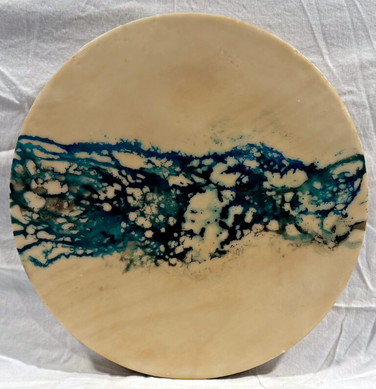 Spilled Ink I Encaustic Art Friday Harbor