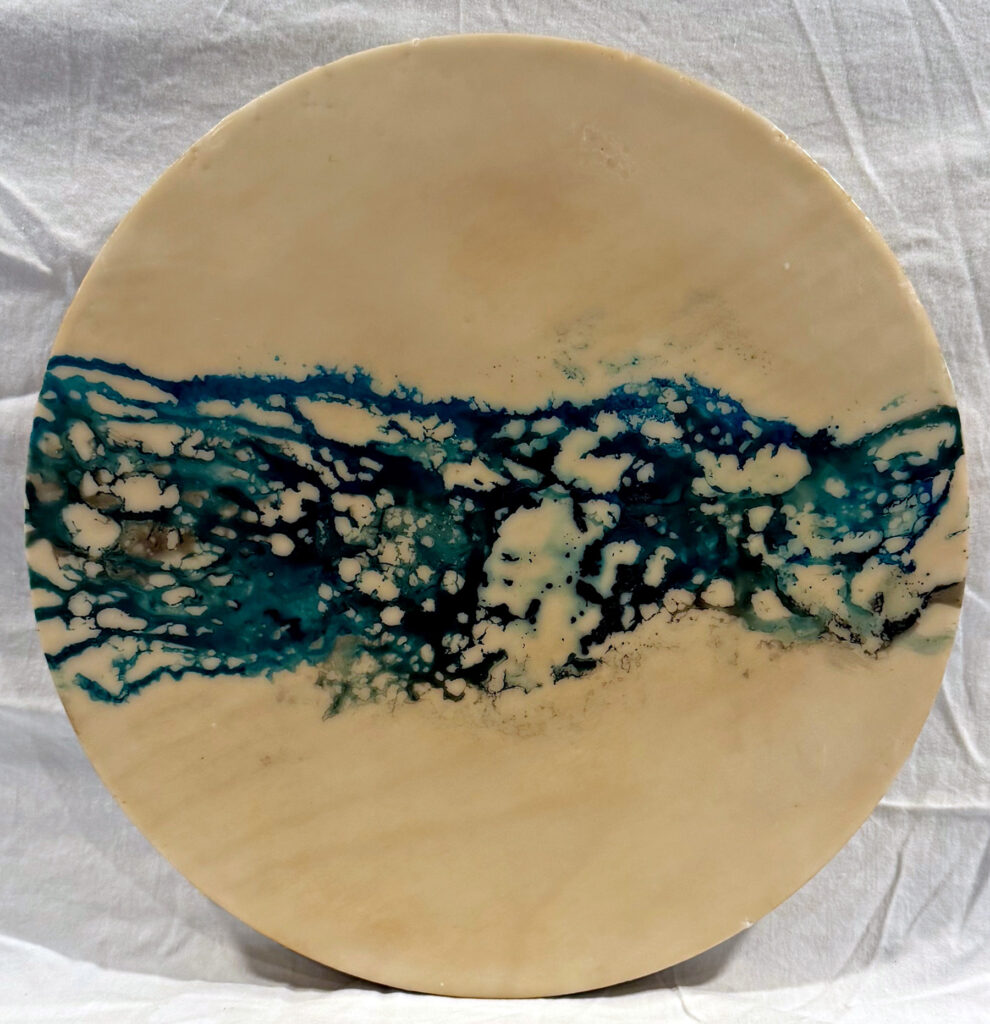 Spilled Ink I Encaustic Art Friday Harbor