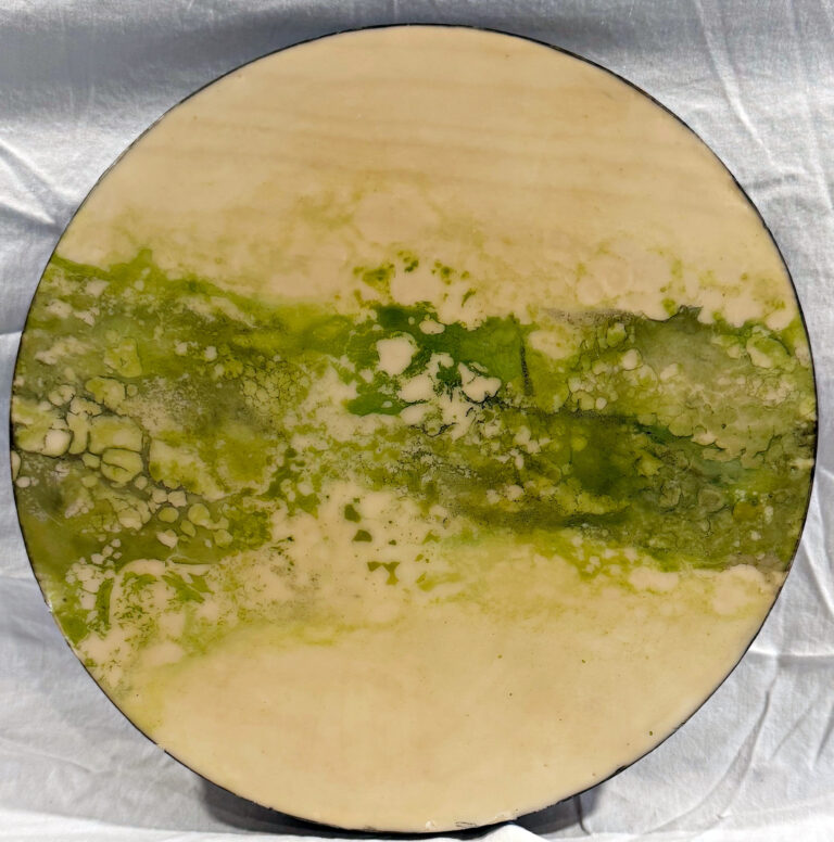 Spilled Ink II Encaustic Art Friday Harbor